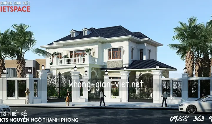 thiet ke biet thu 2 tang hien dai 2