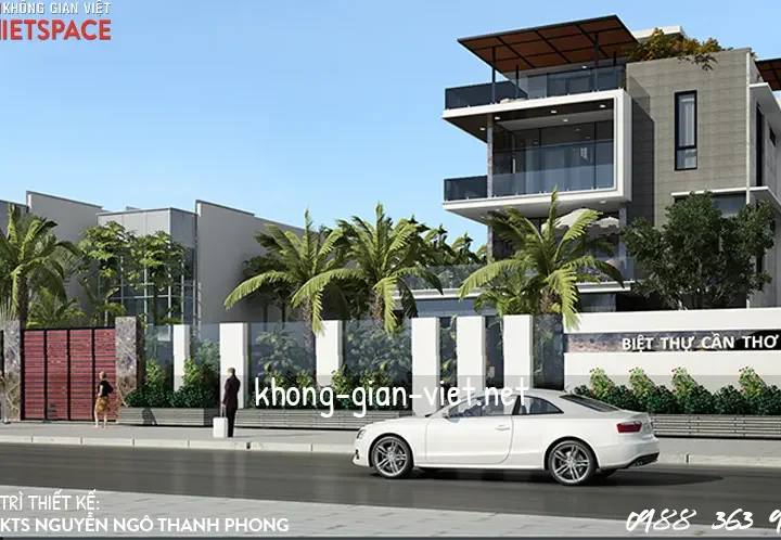 Thiết kế biệt thự 3 tầng hiện đại