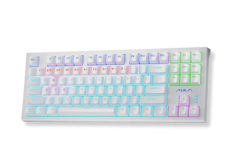 Keyboard AULA F3032 LED White USB type-C 3