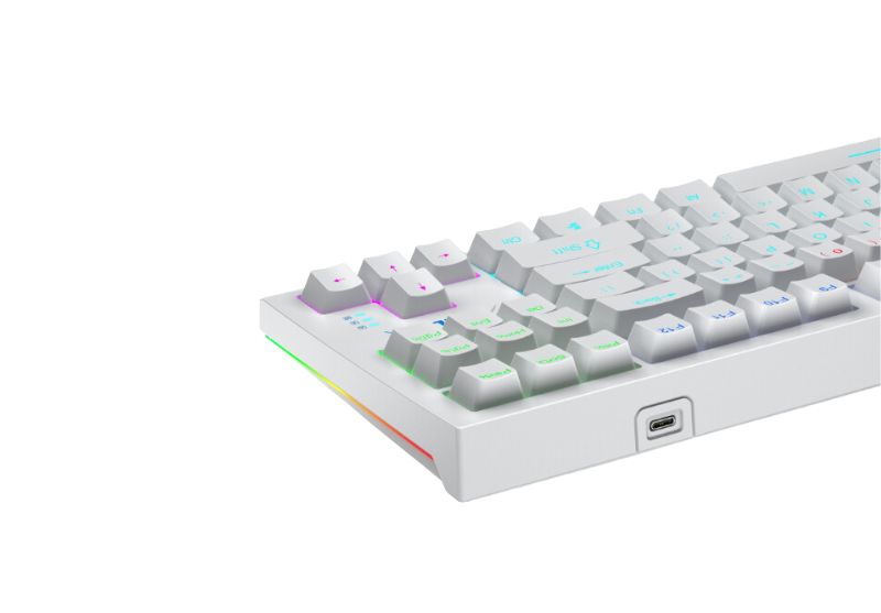 Keyboard AULA F3032 LED White USB type-C 1