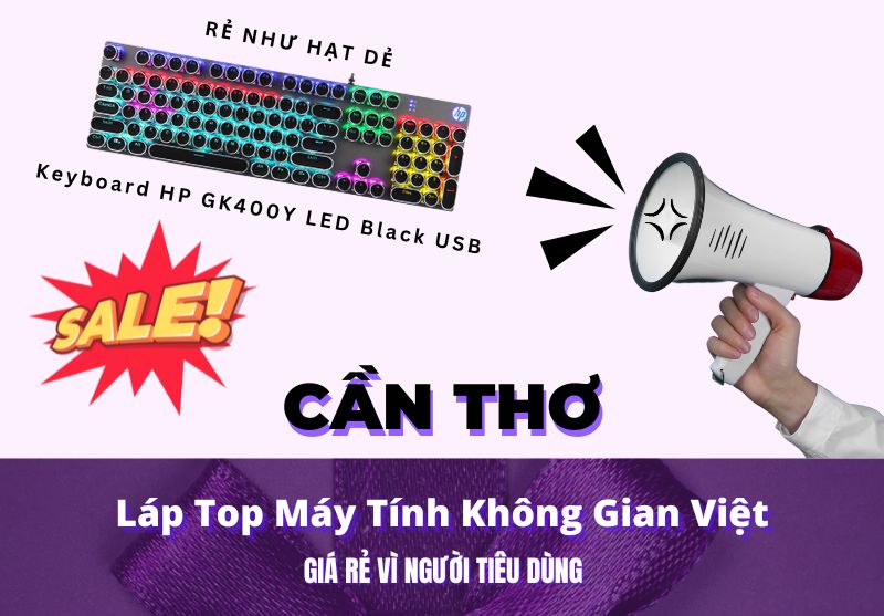Keyboard HP GK400Y LED Black USB Sản Phẩm Có Sẵn Ở Cần Thơ