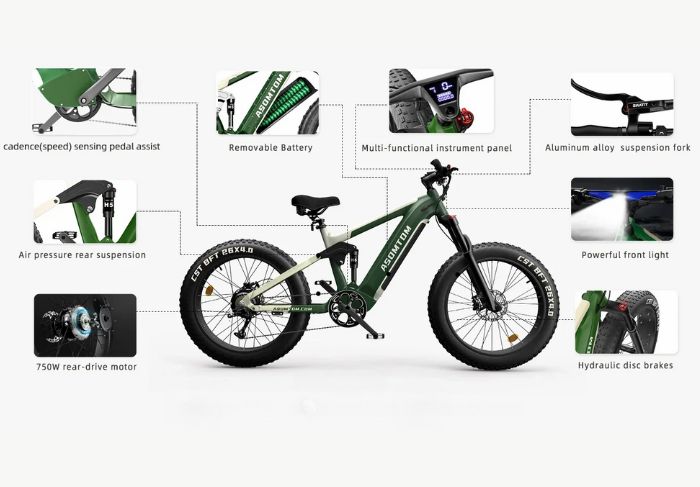 Xe Đạp Điện Bánh Béo ASOMTOM 4