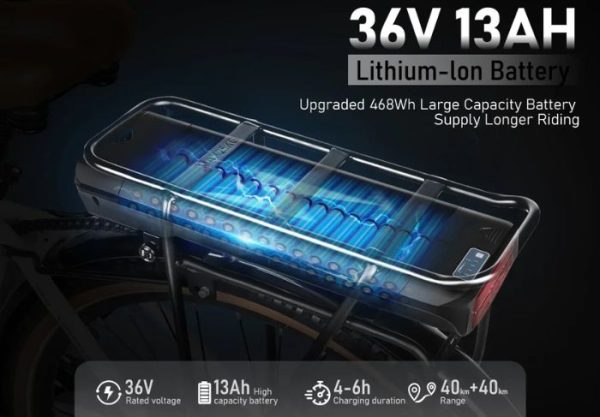 Xe Đạp Điện SAMEBIKE 28inch, 500W Hợp Kim Nhôm, Hàng Nhập Khẩu - Image 6