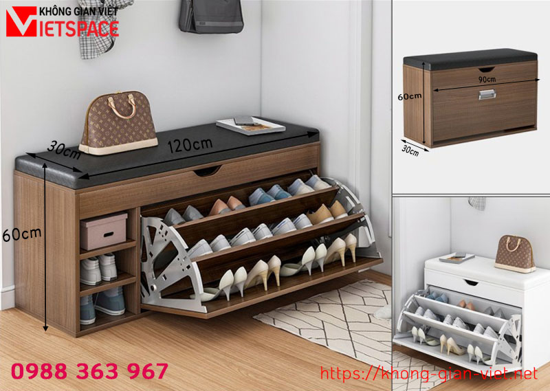 tủ giày có ghế ngồi