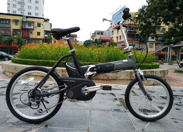 xe đạp điện gấp nhật bãi
