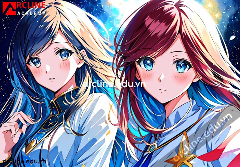 màu nước anime 1